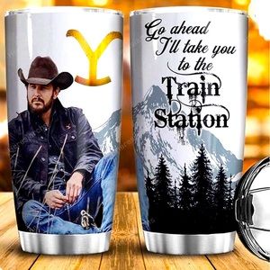 Yellow stone, stainless steel, vacuum insulated coffee Tumbler